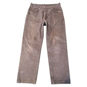 Vintage Levis 506 Jeans Mens 30x26 Faded Black Brown Tab Made in Canada 80s